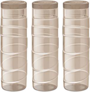 MILTON Thunder 1000 Pet Water Bottle, Set of 3, 1 Litre Each, Brown 1000 ml Bottle