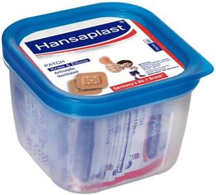 HANSAPLAST Antiseptic Vantilated all purpose Patch (50 streeps) Bandage Protector Crepe Bandage