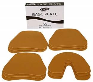 pyrax Base Plate(9 Upper/3 Lower) for Dental Care-12 Pcs(Brown) 8 mm Desiccator Plate