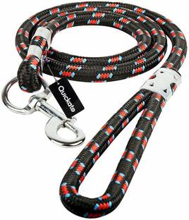 Quickato Round Dog Belt/Leash Belt for All Medium Dogs Dog belt & Leash Dog Leash Alphabet Engraved Dog Collar Charm