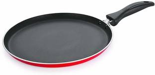 RBGIIT Non-Stick Coating Flat Dosa Tawa Flat Pan 26.5 cm diameter 1 L D-32 Non-Stick Coated Cookware Set