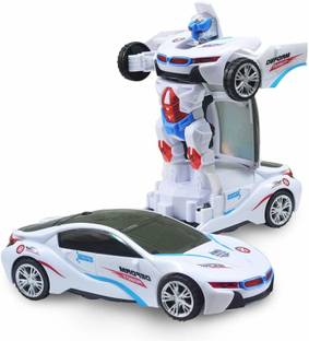 mega star Deform Robot Car for Kids, Bump & Go Action 2 in 1 Robot Car Toy