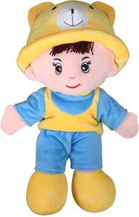 Besties Super Soft Cute Looking Smiling Addie Boy Soft Toy / Stuffed Soft Plush Toy 40 CM for Kids Baby Love Girl Birthday Gifts Decoration Assorted Colors - Helps to Learn Role Play - 100% Safe for Kids (Multi Color]40 CM  - 40 cm