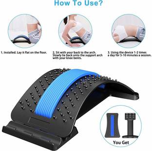 VDCart Back Stretcher Spinal Pain Relieve Lumbar Support, Multi-Level Back Massager Back / Lumbar Support