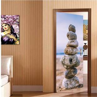 BPDESIGNSOLUTION Vinyl Architecture Multicolor Wallpaper