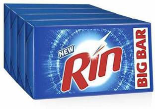 Rin Detergent Bar (1000 g, Pack of 4) Detergent Bar