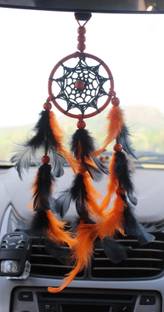 handymandy store Typical- orange Black Car Hanging Ornament