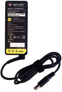 LAPCARE LVOADNP1541 65W 20V 7.4mm Pin Laptop Adapter Charger Compatible for Thinkpad With Power Cord 65 W Adapter