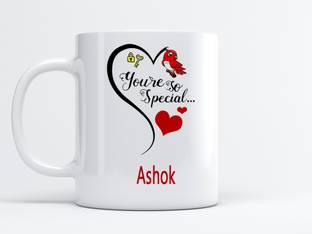 MM9E You Are So Special Ashok Printed , I Love You Ashok , Ashok Name ,Valentine's day , Anniversary Gift , Happy Birthday Gift , Rakhi , Husband, Brother Ceramic Coffee Mug