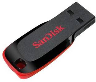 SanDisk Cruzer Blade SDCZ50-016G-135 16GB USB 2.0 Pen Drive 16 GB Pen Drive Compatible with Audio Player, Desktop Computer, Laptop USB 2.0 Plastic Case
