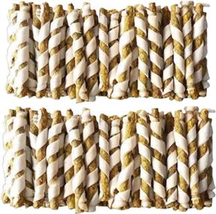 Unik Combo of Real dog's Chicken Twist sticks for dental practices Mutton 0.5 kg (2x0.25 kg) Dry Adult, New Born, Young Dog Food