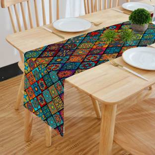 HOMADORN Multicolor 152.4 cm Table Runner