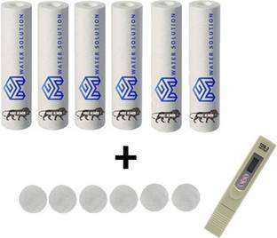 MG WATER SOLUTION Tds Meter Water Purity Tester + 6 Pcs Of Pre-Filter spun Water Purifier Solid Filter Cartridge + antiscalant balls 6 pcs combo Solid Filter Cartridge Solid Filter Cartridge