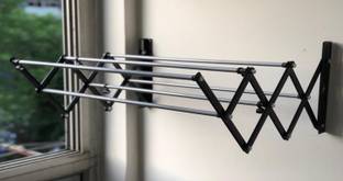 DRY LINE Steel Wall Cloth Dryer Stand 3 Feet ( 12 x 36 inch ) FOLDABLE RUST PROOF