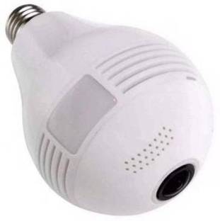 REEPUD 360 Degree CCTV WiFi Light Bulb Camera Panoramic Wireless Hidden Camera with LED White Lights and Infrared Lights - Check with Cell Phone Using IPC360 APP Security Camera Security Camera