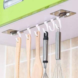 cloud mall Self Adhesive Bath Towel Hook Hanger, Cup Hanger Hook For Kitchen, Hanger Hook F Door Hanger