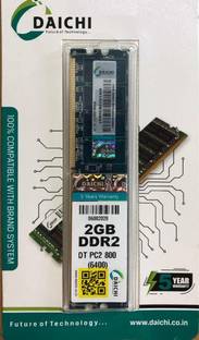 DAICHI DDR2 DDR2 2 GB (Single Channel) PC (2GB DDR2-800 RAM)