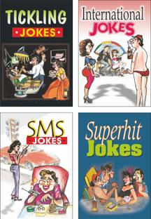 Best For Adults Set Of 4 SMS Books | Tickling Jokes, International Jokes, SMS Jokes And Superhit Jokes