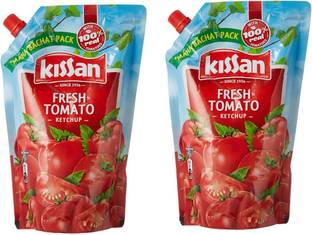 Kissan Fresh Tomato Ketchup 950 Gram Pack Of 2 Sauces & Ketchup