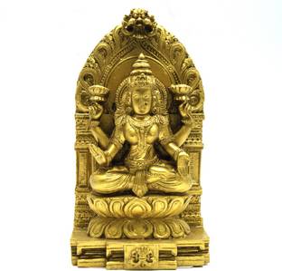 JRG Lakshmi Gold Antique Finish Idol Statue Decorative Showpiece  -  15 cm