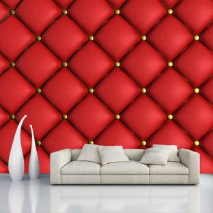 COLOR SOLUTION Decorative Red Wallpaper