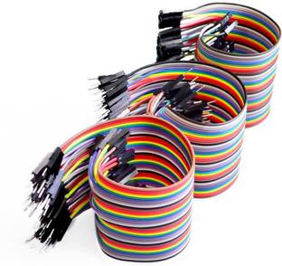 TechWiz 120 Pieces Jumper Wire Set 40 M-M + 40 M-F + 40 F-F Wires