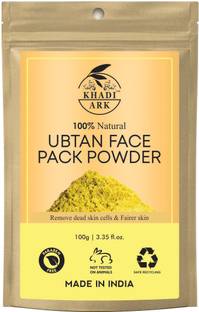 Khadi Ark Ubtan Face & Body Scrub with Chickpea Flour, Apricot Shell Powder, Safron & Turmeric Extracts Scrub