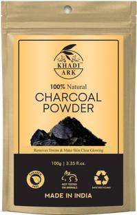 Khadi Ark Charcoal Powder Face Pack, Teeth Whitening & Detoxifying Dead Skin Cells