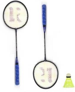 CLOVERBYTE Badminton kit Set Of 2 Piece Racquet with 1 Piece Plastic ShuttleCock Badminton Kit