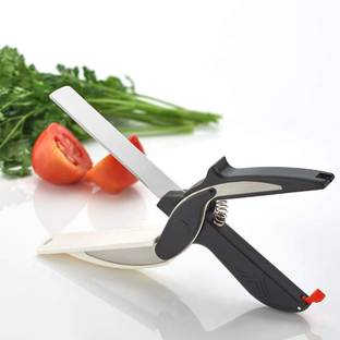 Bikli clever cutter knife, ss blade & cutting board, spring action and locking hinge Stainless Steel All-Purpose Scissor