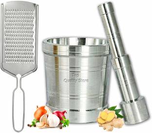 Top Quality Store Mortar & Pestle / Imam Dasta / Ohkli Musal / Kharal / Khalbatta / Okhli Masher / Masher / Aluminium Masher Aluminium Masher Aluminium, Steel Masher