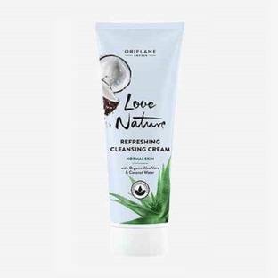 Oriflame Sweden LOVE NATURE Refreshing Cleansing Cream with Organic Aloe Vera & Coconut Water