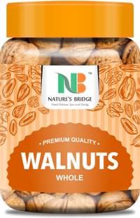 Nature's Bridge California Shelled Walnuts (Jumbo Sized) 400 Gm Jar Pack / Akhrot Sabut / Akhrot / California Walnuts With Shell Walnuts