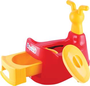 Nabhya Toilet Trainer Baby Potty Seat Cartoon Face with Removable Tray & Closing Lid Potty Seat Potty Seat