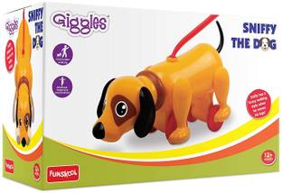 FUNSKOOL Sniffy The Dog , Pull Along Toy , Head bobs,Tail Wags,Encourages Walking