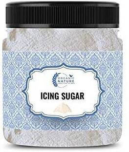 ORGANIC NATURE Powdered Sugar | Icing Sugar |Granulated Sugar| White Sugar Powder Sugar 250 Gram (Jar Pack) Icing Sugar Powder