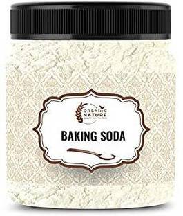 ORGANIC NATURE Uses for Cleaning Face Skin Teeth Whitening Cooking Eating 250 Gram (Jar Pack) Baking Soda Powder