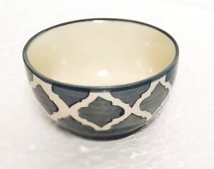 Green Plant indoor Ceramic Serving Bowl