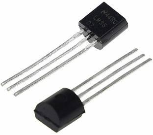 INVENTO 2Pcs LM35DZ LM35 Temperature Sensor IC, Voltage, ± 0.4°C, 2 °C, 100 °C, TO-92, 3 Pins Automotive Electronic Hobby Kit