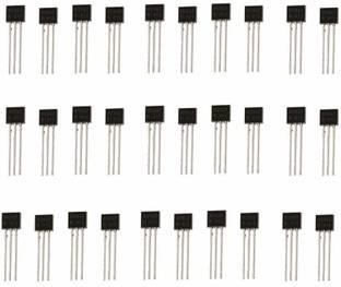 INVENTO 30Pcs BC557 Bipolar (BJT) Single Transistor, PNP, -45 V, 150 MHz, 500 mW, -100 mA, 110 hFE Automotive Electronic Hobby Kit