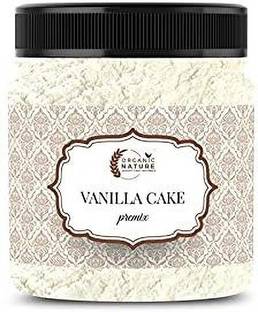ORGANIC NATURE Eggless Vanilla Cake Premix 250 Gram (Jar Pack) Vanilla Powder Food Essence