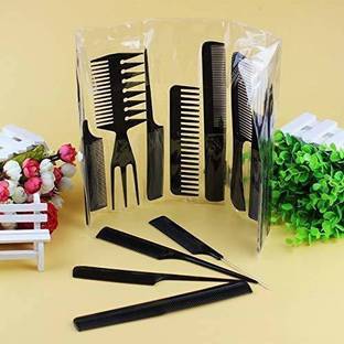 SHAGGY Professional 10 pcs Salon Hair Cut Comb included hair section comb