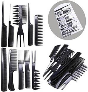 SHAGGY 10Pcs Pro Salon Hair Cut Styling Hairdressing Barbers Combs Brush