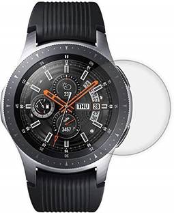 Msons Screen Guard for Samsung Galaxy Watch (46mm case) | Full Glue Screen Protector Accessory Full Coverage Clear Film With Case Friendly