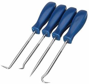 uptodateprouducts 4Pcs Pick and Hook Set O Ring Oil Seal Gasket Puller Remover Craft Hand Tool Standard Screwdriver Set