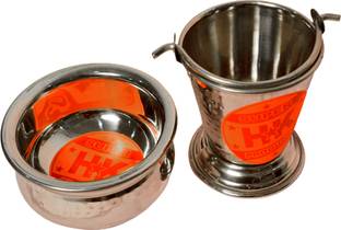 Super HK serving set bucket/baalti and bowl Bowl, Gravy Bucket Serving Set