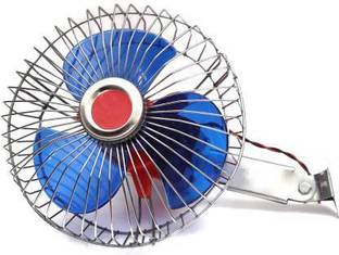 Welzivs 12 volts DC automaotive 6''Fan directly run through Solar Panel or any 12 volts Battery Car Interior Fan (12 V) Car Interior Fan