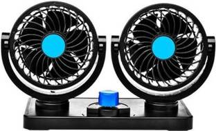 Ajeetech Universal High Quality 12V DC Car Fan for Dashboard 360 Degree Rotatable Car Interior Fan
