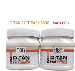 ABH D-TAN Tan Removing Face pack Facial Pack 500G. Pack of 2
