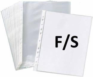 LRS Heavy Duty 200 Micron Transparent Sheet Protector FS/ Legal Size - (Taller than A4) - Pack of 250 File Folder File Folder